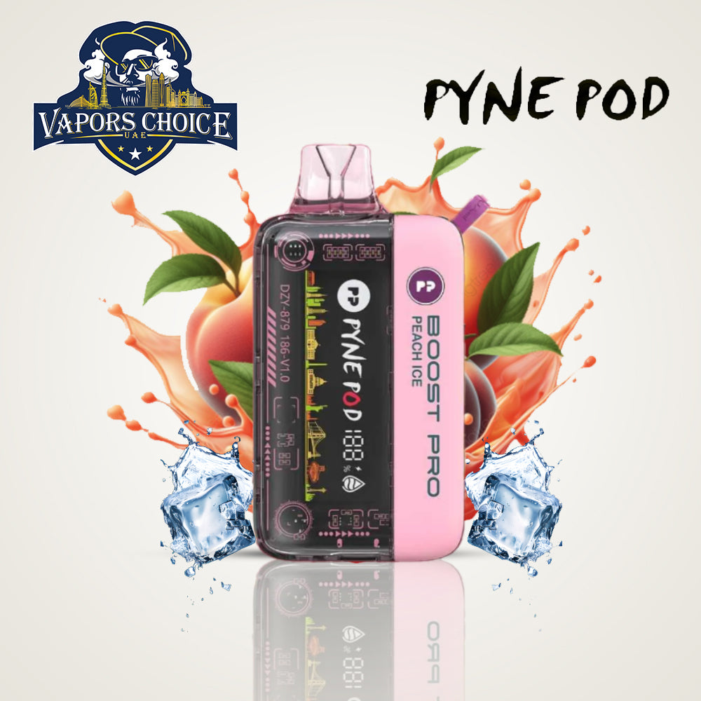 PYNE POD BOOST PRO 20000 PUFFS (50mg) - DISPOSABLE VAPE Peach Ice UAE Al Ain