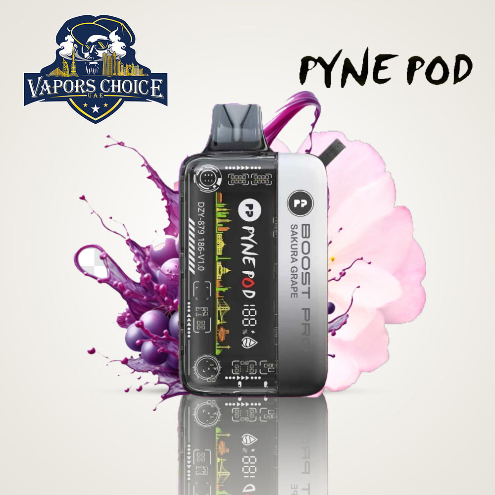 PYNE POD BOOST PRO 20000 PUFFS (50mg) - DISPOSABLE VAPE Sakura Grape UAE Ras Al Khaimah