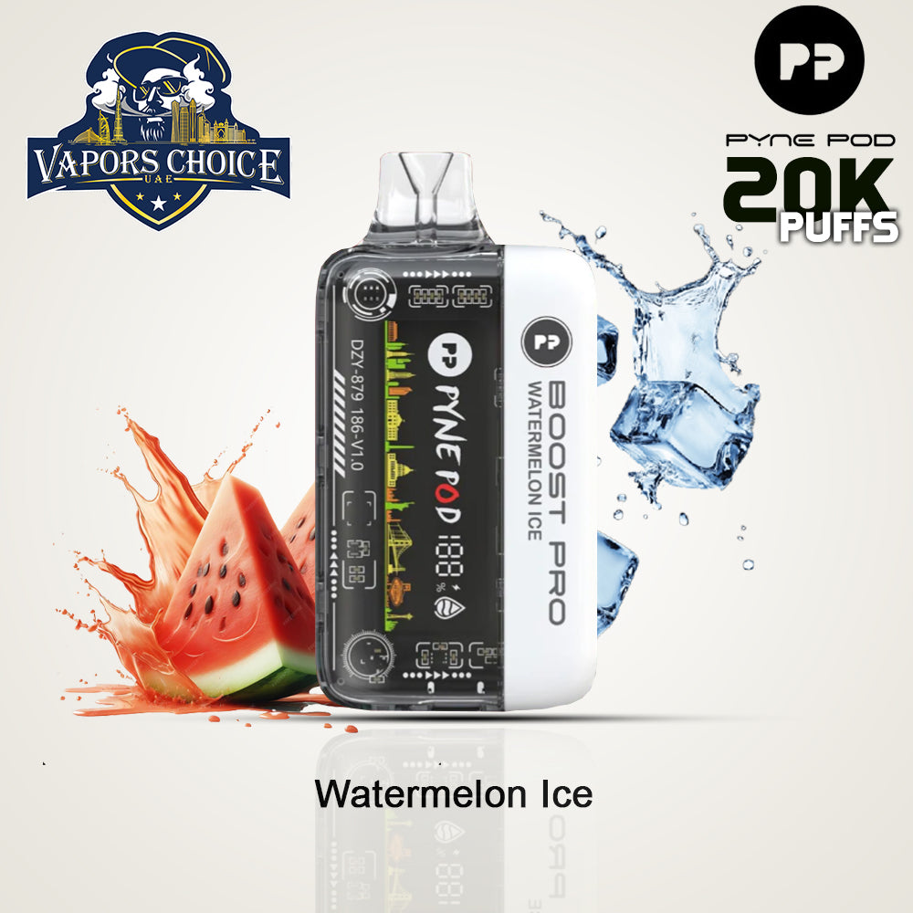 PYNE POD BOOST PRO 20000 PUFFS (50mg) - DISPOSABLE VAPE Watermelon Ice UAE Abu Dhabi