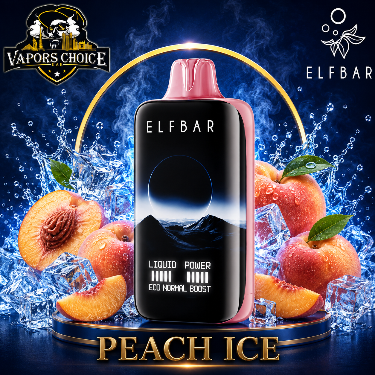 ELF BAR MOONNIGHT 40K Puffs – Disposable Vape & Peach Ice & UAE & Ras Al Khaimah
