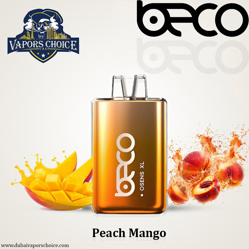 BECO OSENS XL (50mg) 10000 PUFFS - DISPOSABLE VAPE & Peach Mango & UAE & Al Sharjah