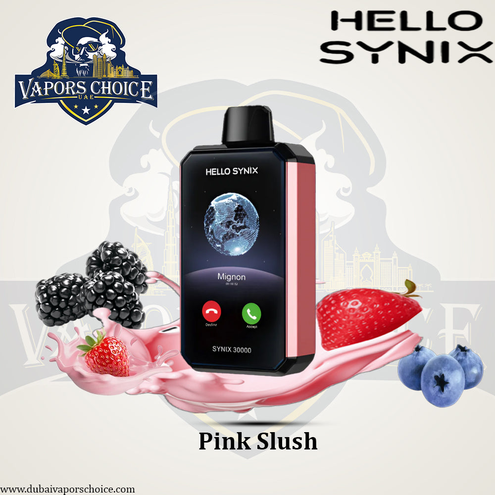 HELLO SYNIX 30K PUFFS (50mg) SMARTPHONE DISPOSABLE VAPE AI CHAT & DISPLAY & UAE Abu Dhabi 