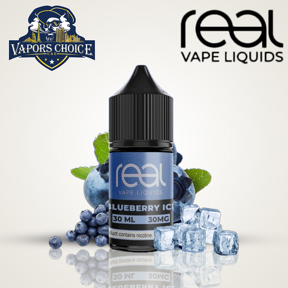 REAL VAPE  30ML SALTNIC Blueberry Ice UAE Abu Dhabi 