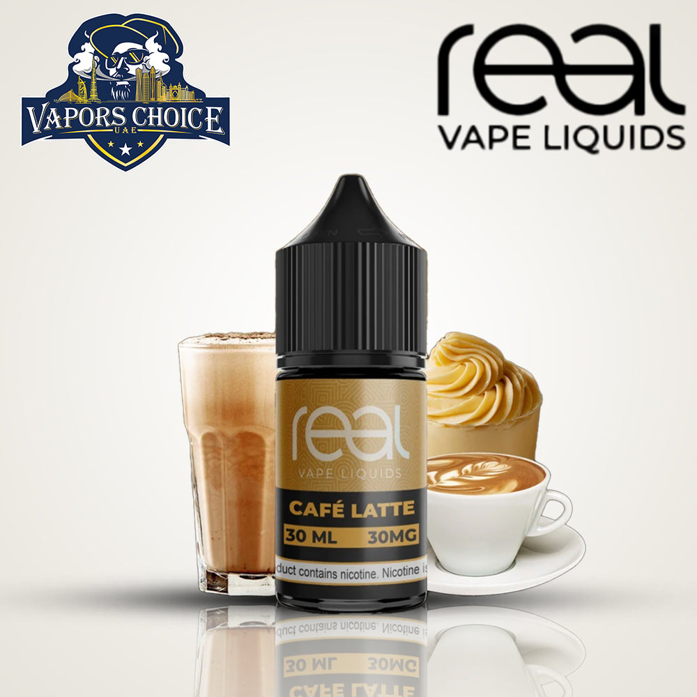 REAL VAPE  30ML SALTNIC Cafe Latte UAE Ajman
