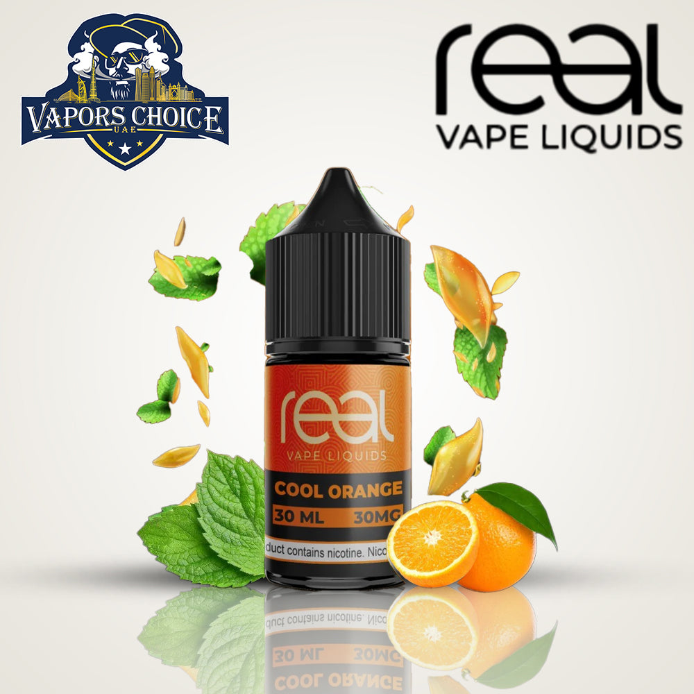 REAL VAPE  30ML SALTNIC Cool Orange UAE Abu Dhabi & Dubai 