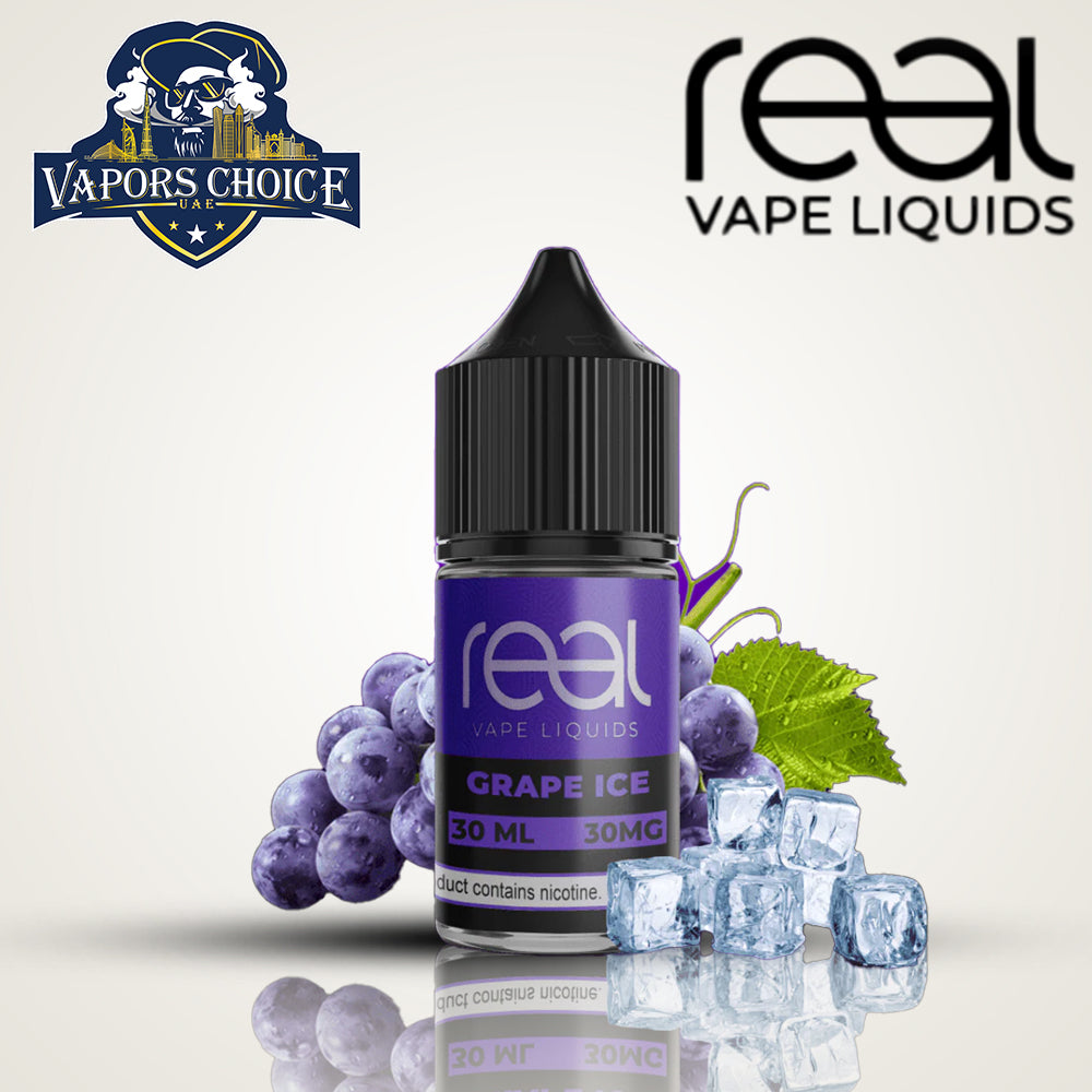 REAL VAPE  30ML SALTNIC Grape Ice UAE Abu Dhabi & Dubai