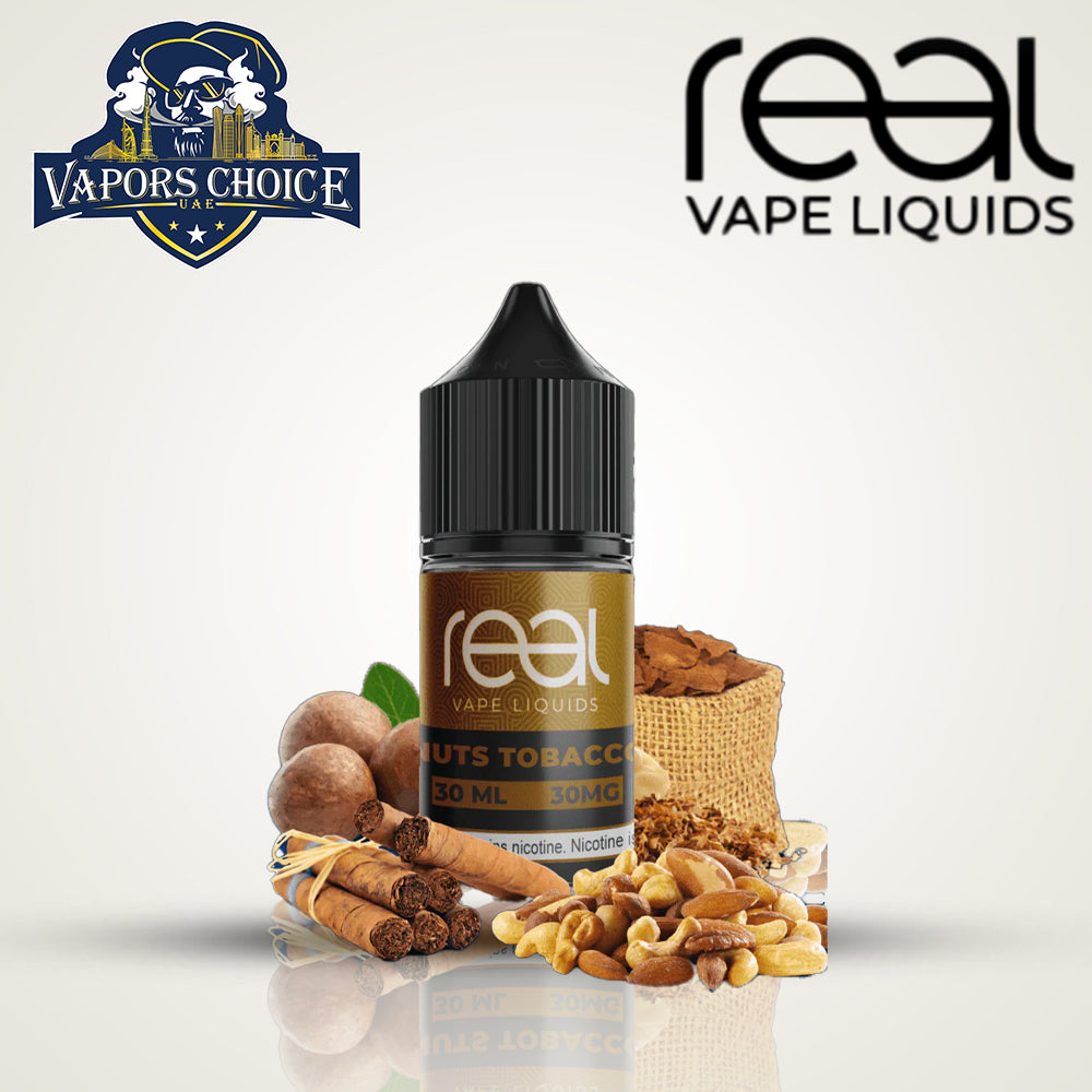 REAL VAPE  30ML SALTNIC Nuts Tobacco UAE Al Sharjah