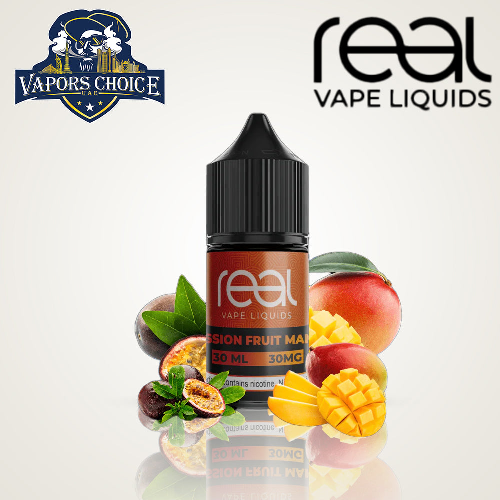 REAL VAPE  30ML SALTNIC Passion Fruit Mango UAE Al Ain