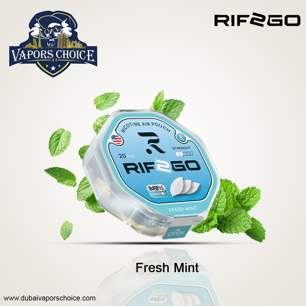 RIF2GO Nicotine Pouches Fresh Mint UAE Abu Dhabi