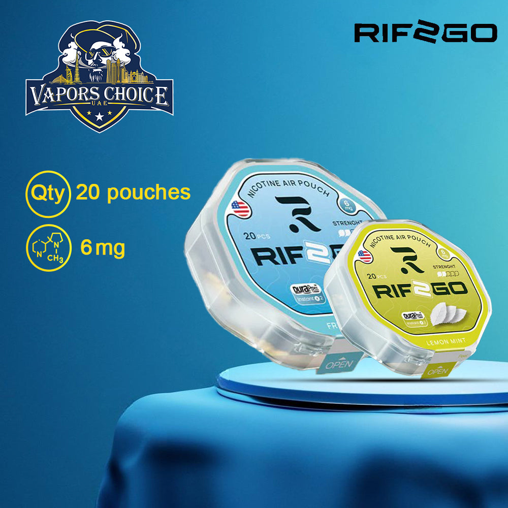 RIF2GO Nicotine Pouches 1st UAE Abu Dhabi