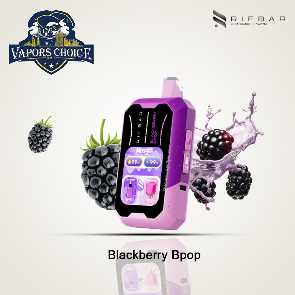 RIFBAR MIX PRO 40K PUFFS Disposable Vape Blackberry Bpop UAE Abu Dhabi