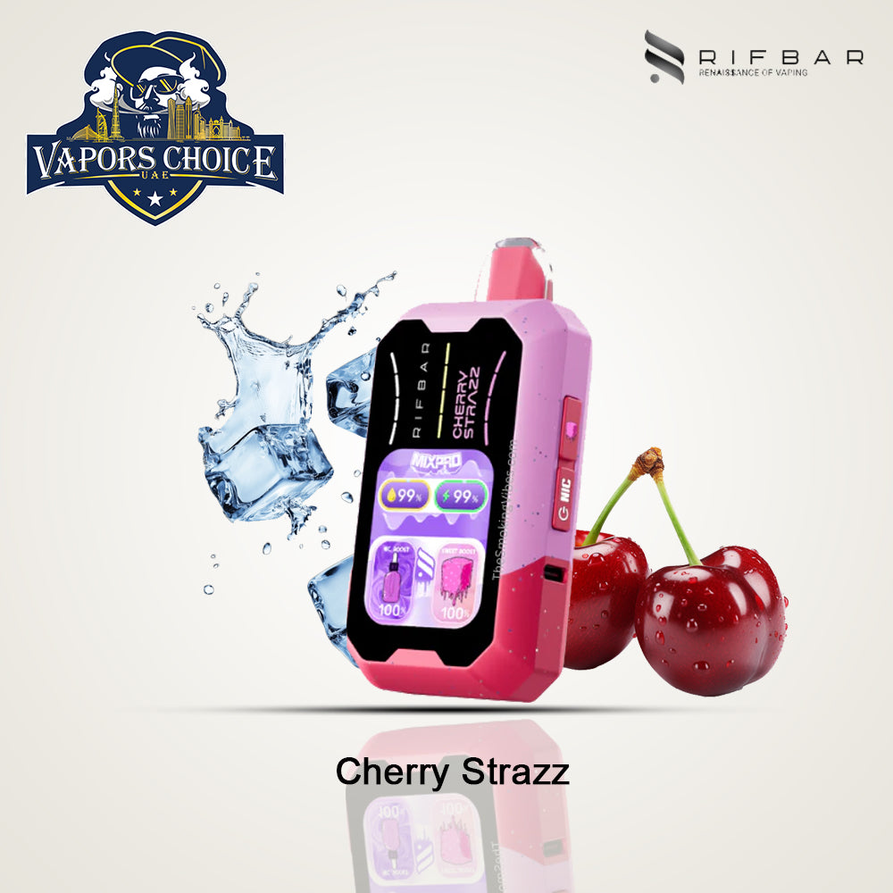 RIFBAR MIX PRO 40K PUFFS Disposable Vape Cherry Strazz UAE Dubai