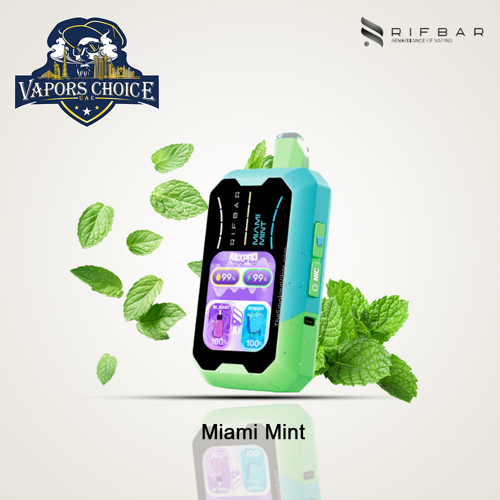 RIFBAR MIX PRO 40K PUFFS Disposable Vape Miami Mint UAE Al Ain