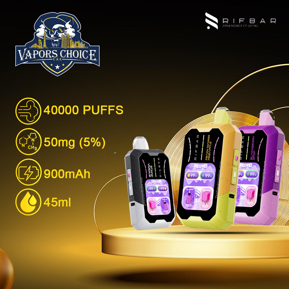RIFBAR MIX PRO 40K PUFFS Disposable Vape 2st UAE Dubai