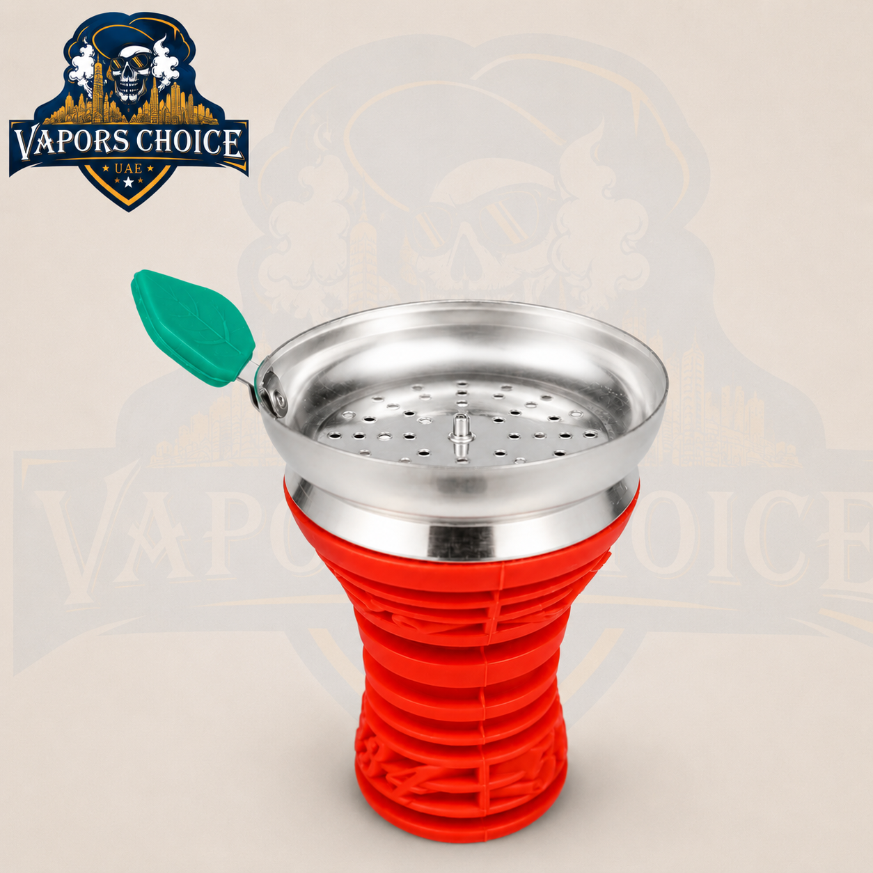 Ras_Shisha_RMB_01_Premium_Silicone_Shisha_Head_with_Metal_Screen_UAE_Red_Dubai 