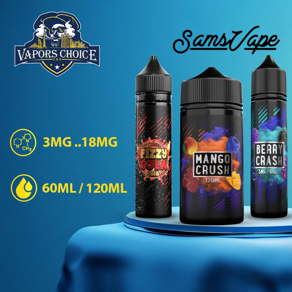 SAMS VAPE Premium E-Liquids  60ML & 120ML Juice UAE Dubai & Abu Dhabi