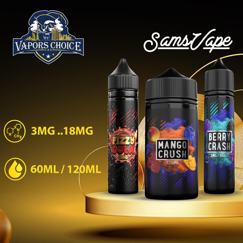 SAMS VAPE Premium E-Liquids  60ML & 120ML Juice Dubai 