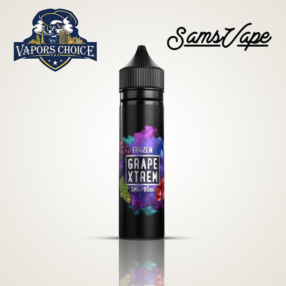 SAMS VAPE Premium E-Liquids  60ML & 120ML Juice (FROZEN SERIES) Grape Xtrem UAE Dubai 