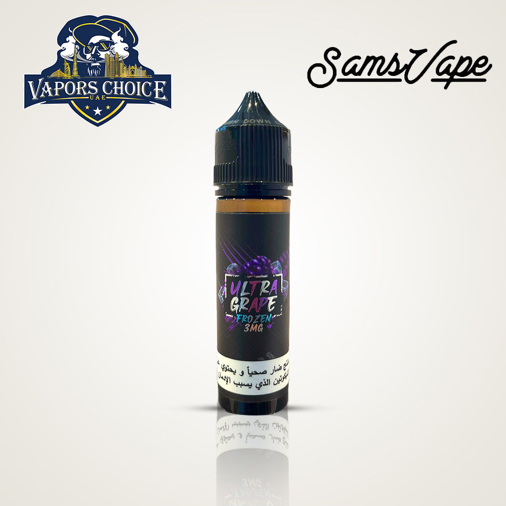 SAMS VAPE Premium E-Liquids  60ML & 120ML Juice (FROZEN SERIES) Ultra Grape UAE Dubai