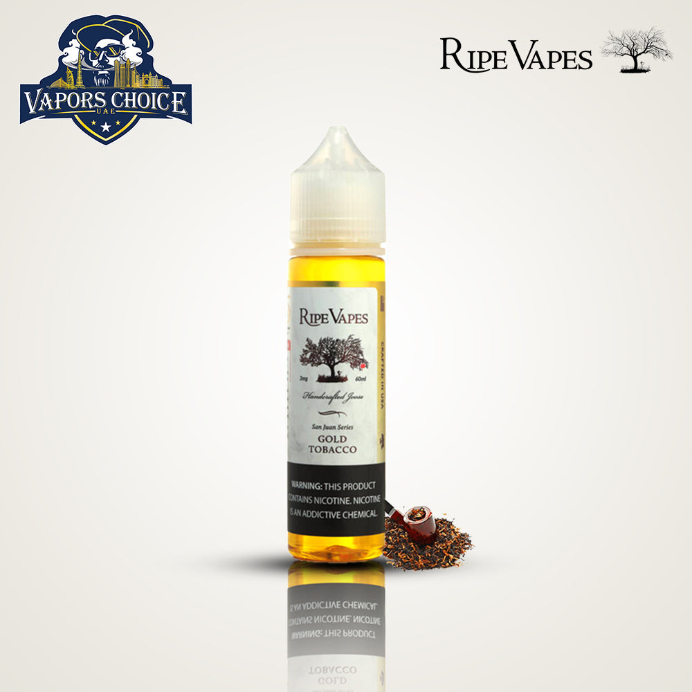 SAN JUAN Collection From Ripe Vapes E LIQUID 60ML Gold Tobacco UAE Abu Dhabi, Dubai