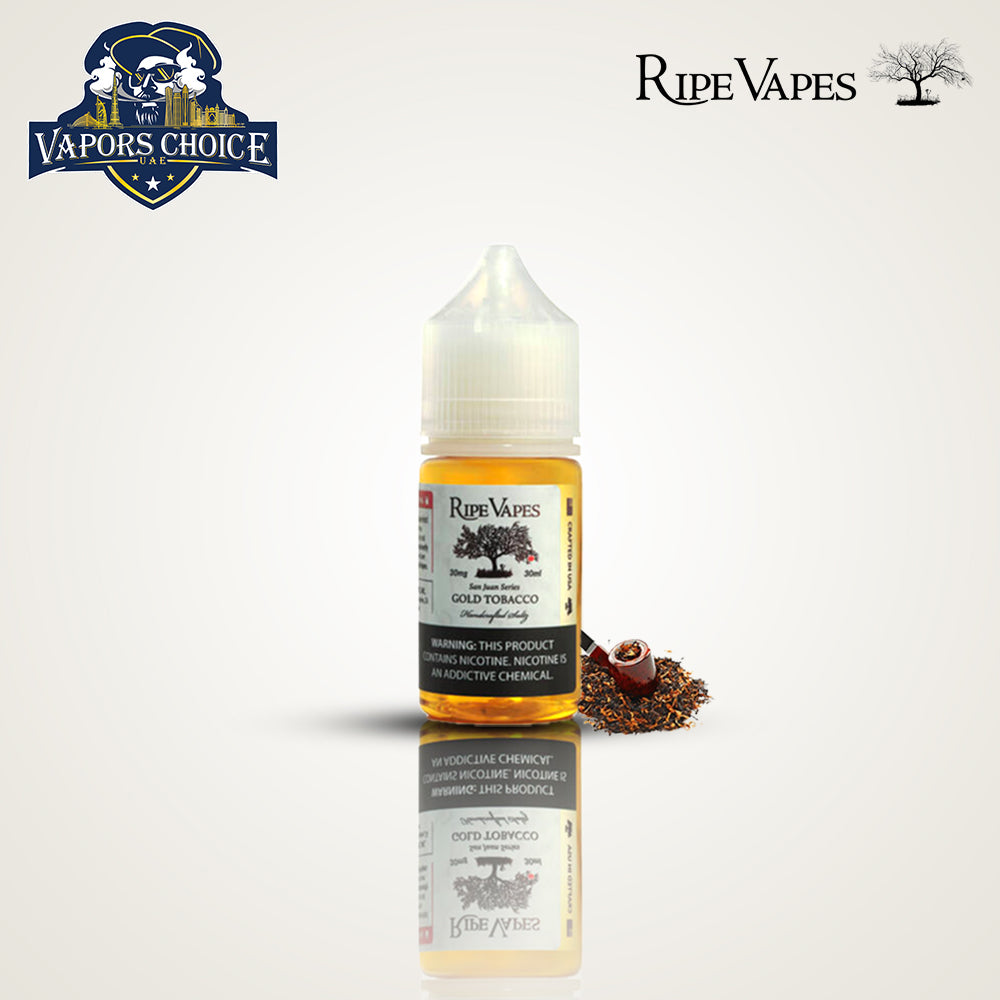 SAN JUAN Collection From Ripe Vapes SALTNIC 30ML Gold Tobacco UAE Dubai, Abu Dhabi