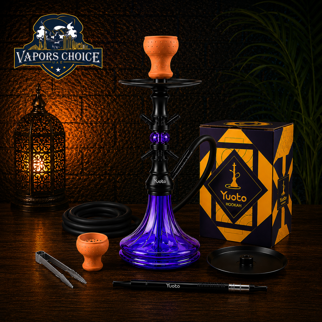 SHISHA YUOTO 2312 JUPITER 🪐 – Premium Traditional Hookah 55CM Dubai 