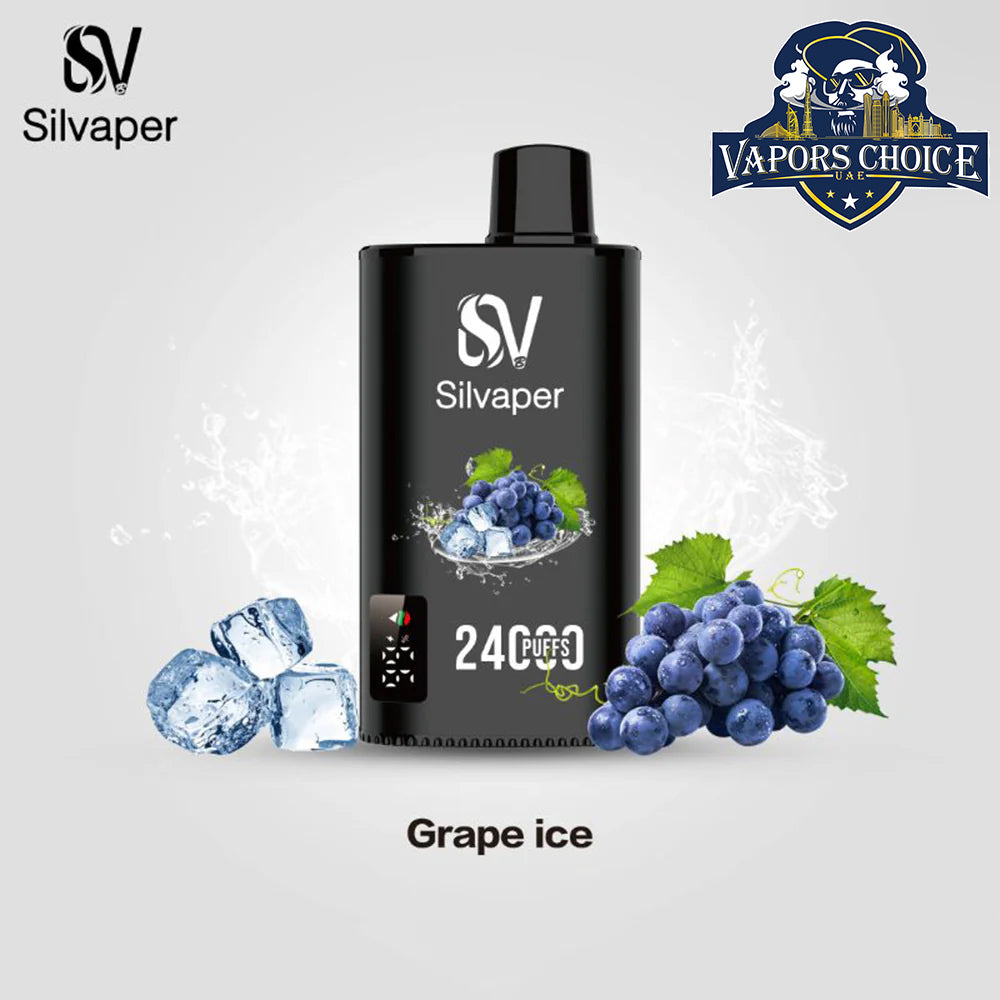 SILVAPER 24000 PUFFS (20mg) - DISPOSABLE VAPE Grape Ice UAE Ajman & Sharja