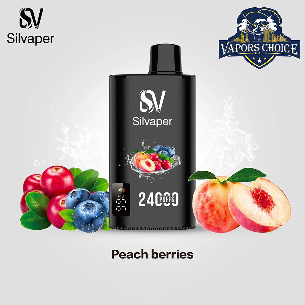 SILVAPER 24000 PUFFS (20mg) - DISPOSABLE VAPE Peach Berries UAE Abu Dhabi 