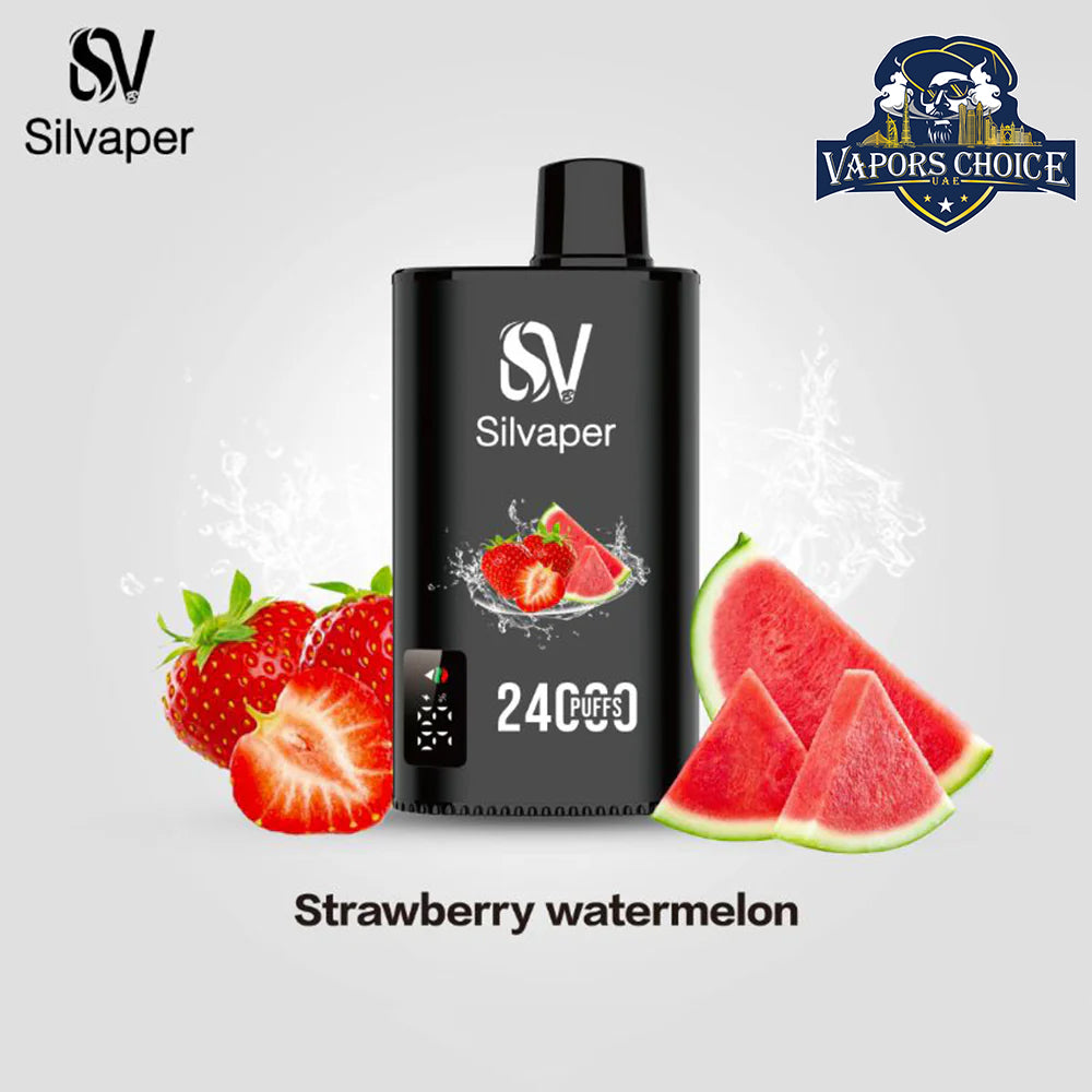 SILVAPER 24000 PUFFS (20mg) - DISPOSABLE VAPE Strawberry Watermelon UAE Abu Dhabi 