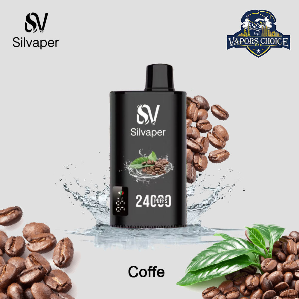 SILVAPER 24000 PUFFS (20mg) - DISPOSABLE VAPE Coffe UAE Dubai & Ras Alkhima 