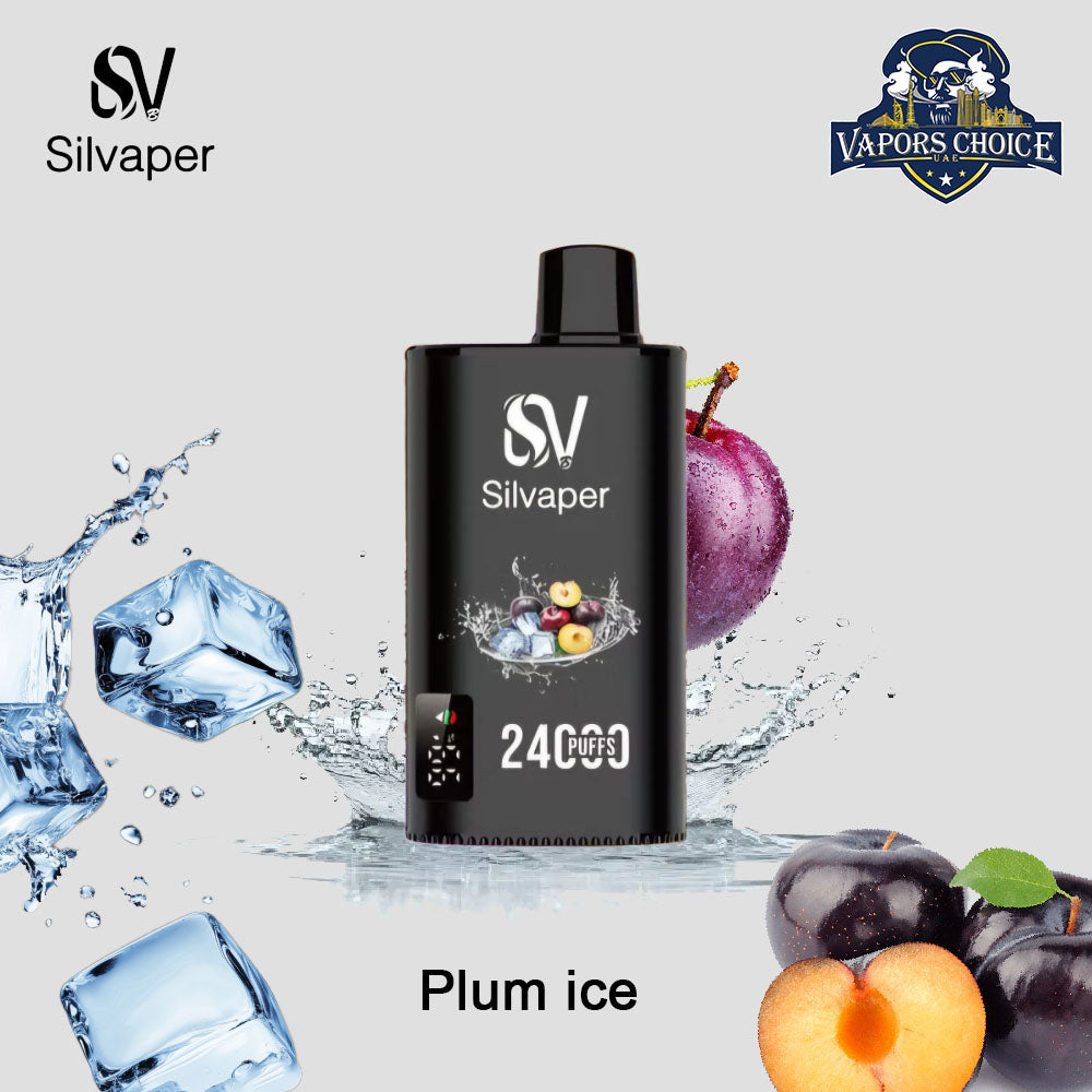 SILVAPER 24000 PUFFS (20mg) - DISPOSABLE VAPE Plum Ice UAE Dubai 
