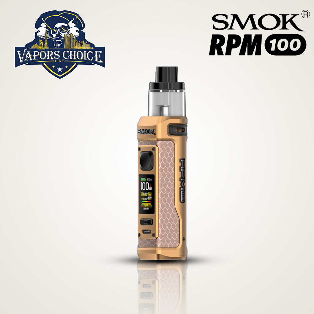 SMOK RPM 100 KIT 100W Pod Mod Matte Gold UAE Dubai