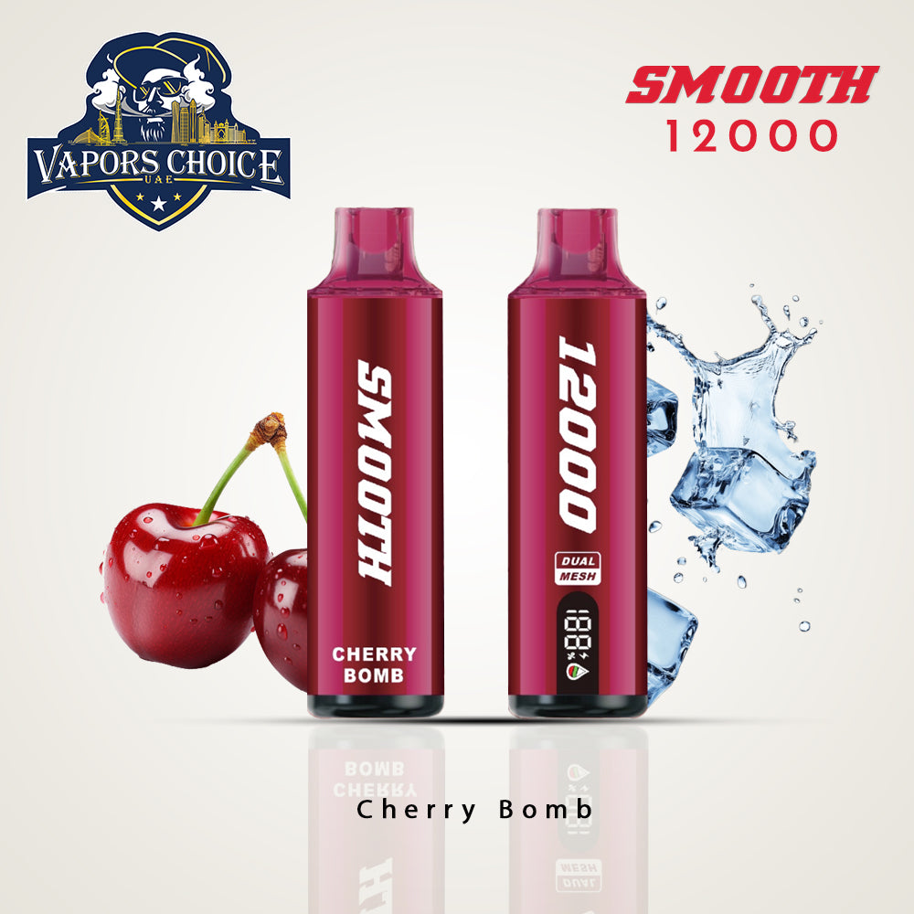 SMOOTH WHALE (20mg) 12000 PUFFS - DISPOSABLE VAPE Cherry Bomb UAE Dubai