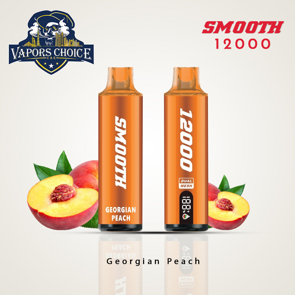 SMOOTH WHALE (20mg) 12000 PUFFS - DISPOSABLE VAPE Georgian Peach UAE Al Ain