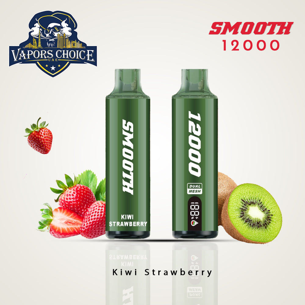 SMOOTH WHALE (20mg) 12000 PUFFS - DISPOSABLE VAPE Kiwi Strawberry UAE Ras Al-Khaimah