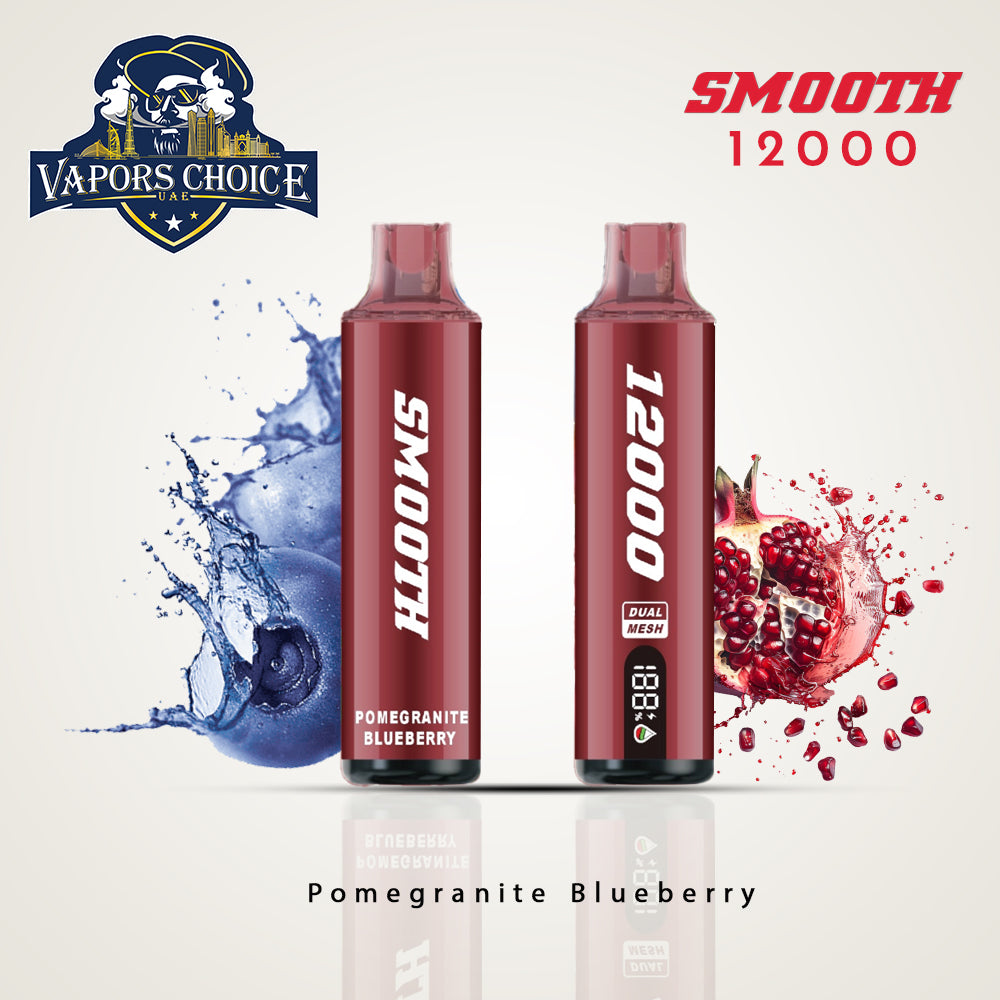 SMOOTH WHALE (20mg) 12000 PUFFS - DISPOSABLE VAPE Pomegranate Blueberry UAE Abu Dhabi & Al Ain