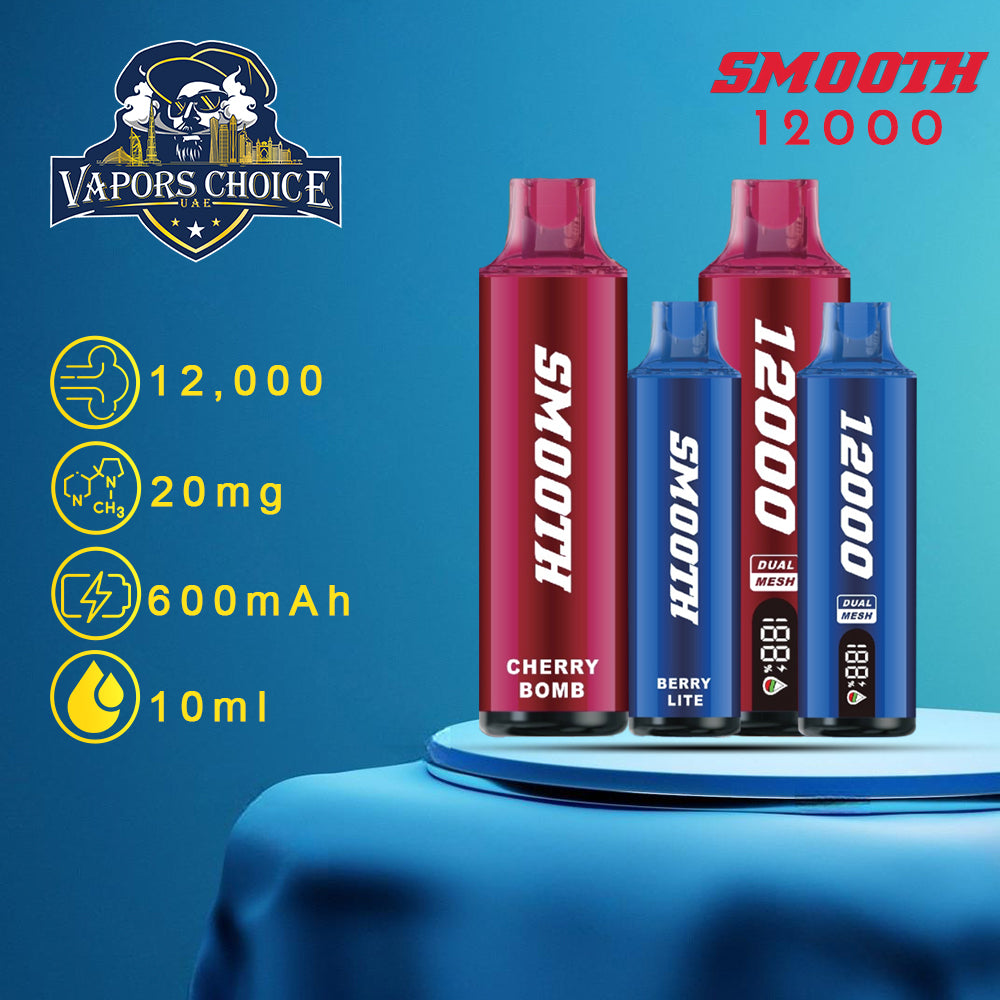 SMOOTH WHALE (20mg) 12000 PUFFS - DISPOSABLE VAPE 1st UAE Abu Dhabi