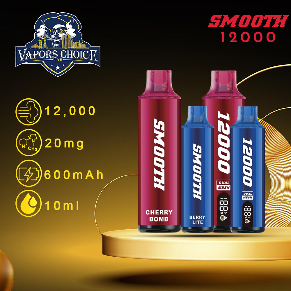 SMOOTH WHALE (20mg) 12000 PUFFS - DISPOSABLE VAPE 2st UAE Dubai