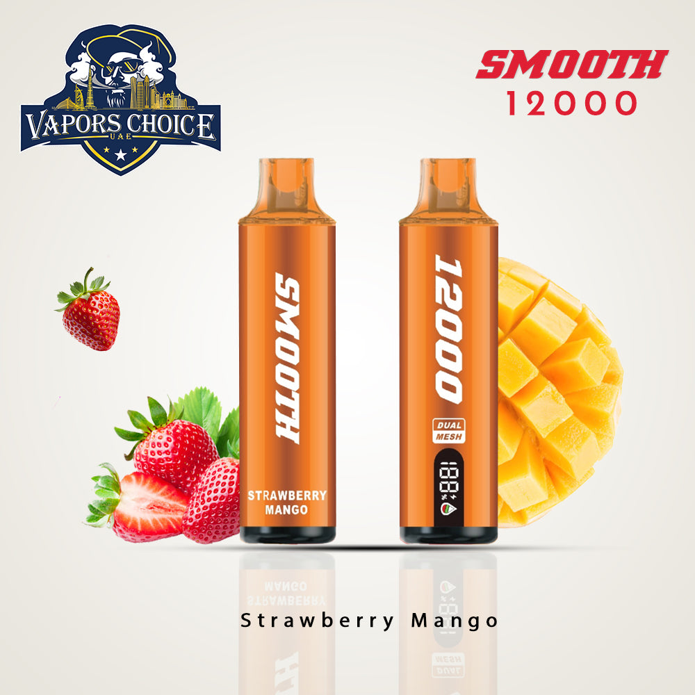 SMOOTH WHALE (20mg) 12000 PUFFS - DISPOSABLE VAPE Strawberry Mango UAE Abu Dhabi & Dubai