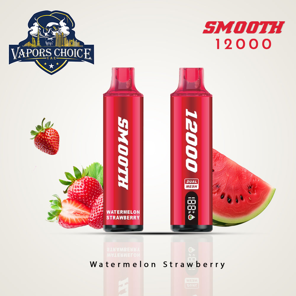 SMOOTH WHALE (20mg) 12000 PUFFS - DISPOSABLE VAPE Watermelon Strawberry UAE Abu Dhabi & Ras Al-Khaimah