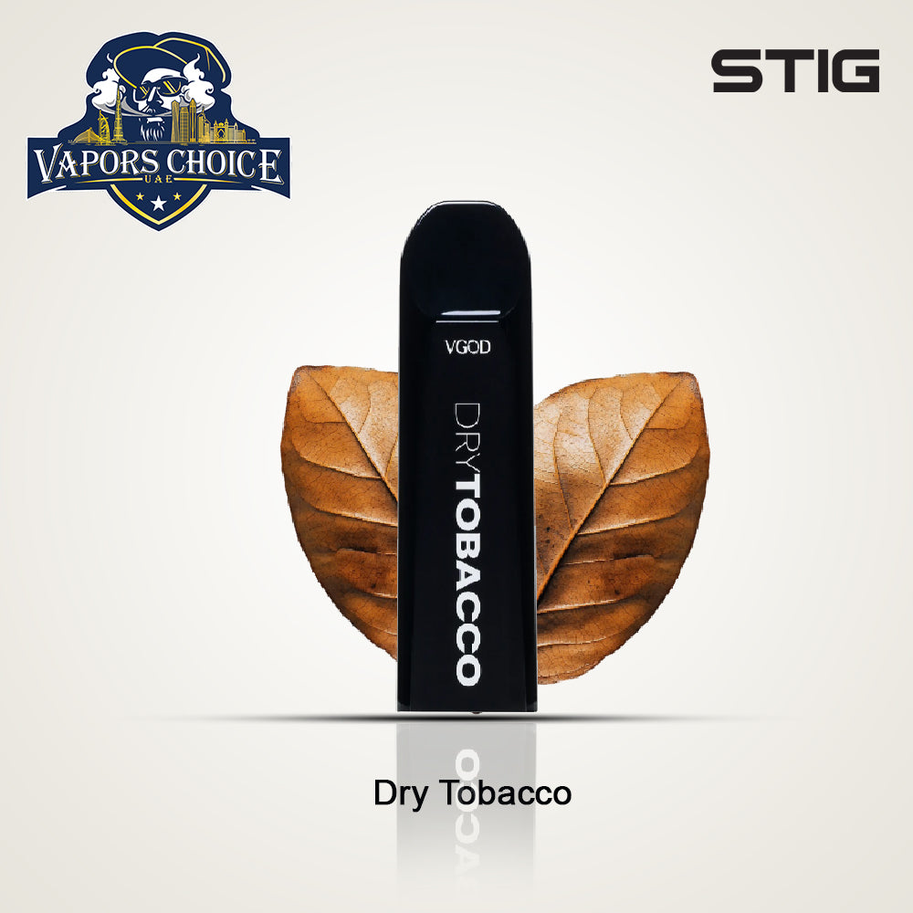 STIG (60mg) 700 PUFFS DISPOSABLE VAPE X3 by VGOD ( American Version ) Dry Tobacco UAE Dubai