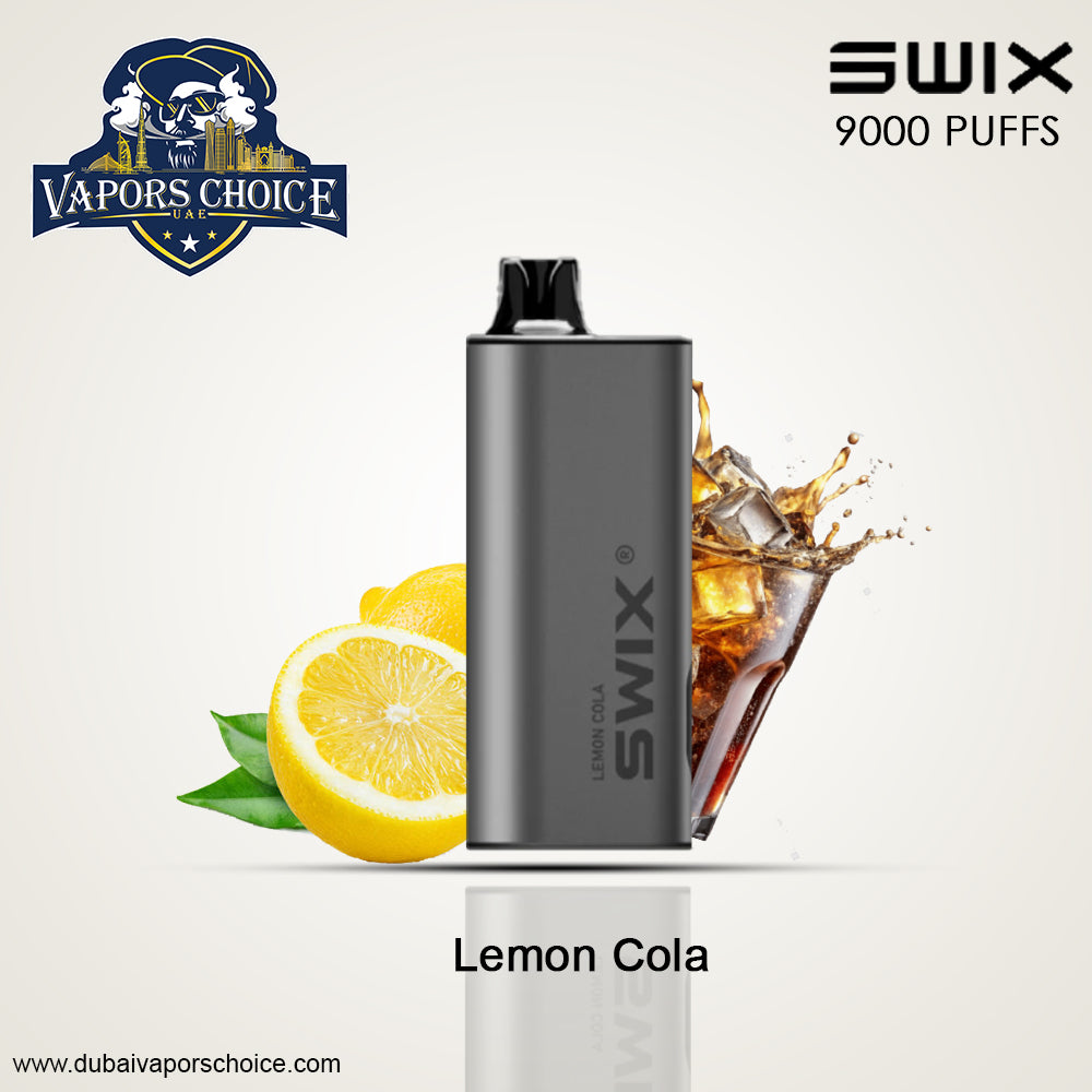 SWIX MATE 9K PUFFS DISPOSABLE VAPE Non-Rechargeable Lemon Cola UAE Abu Dhabi & Ajman