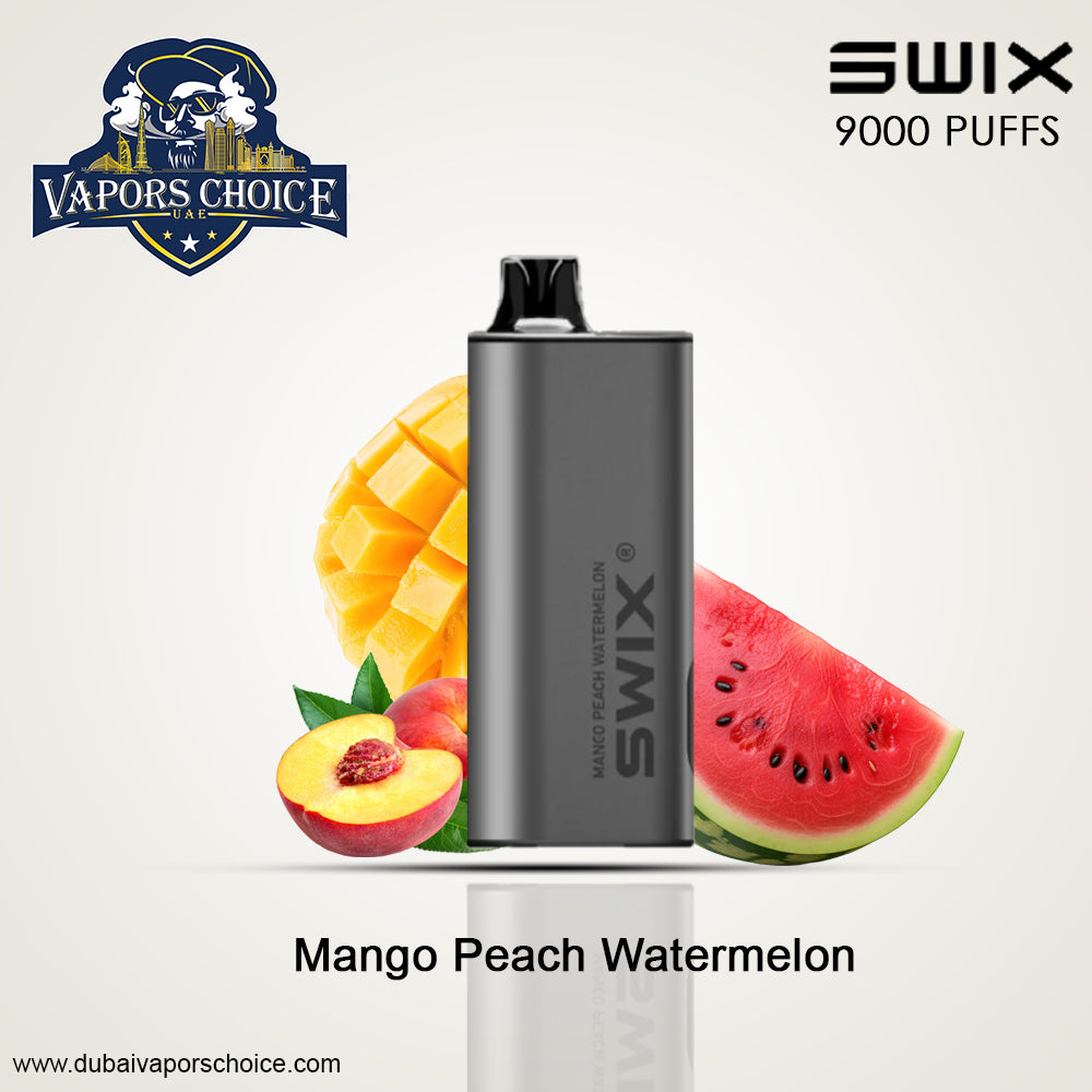 SWIX MATE 9K PUFFS DISPOSABLE VAPE Non-Rechargeable Mango Peach Watermelon UAE Abu Dhabi & Fujairah