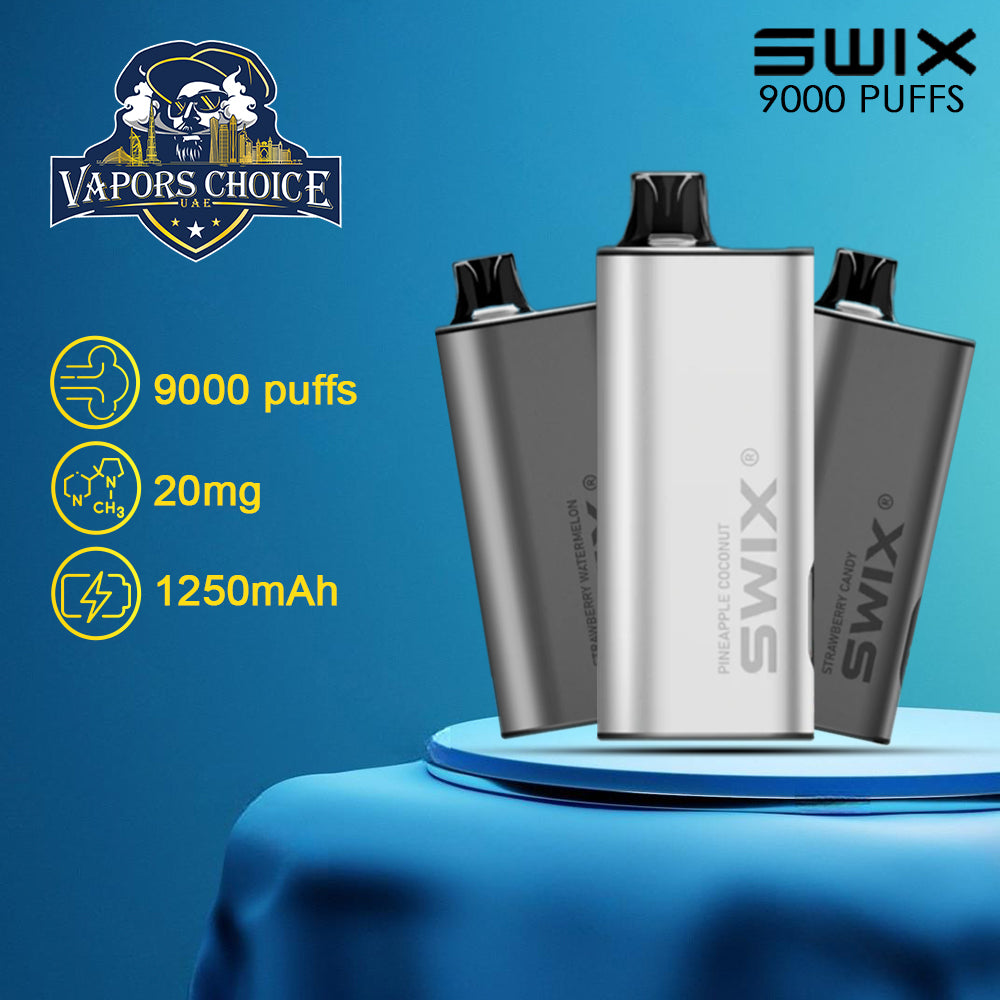 SWIX MATE 9K PUFFS DISPOSABLE VAPE Non-Rechargeable 1st UAE Abu Dhabi