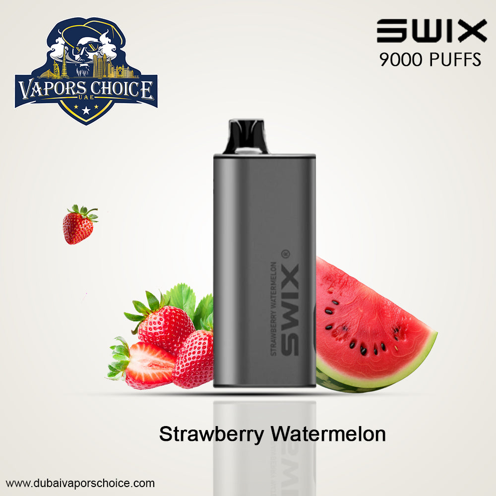SWIX MATE 9K PUFFS DISPOSABLE VAPE Non-Rechargeable Strawberry Watermelon UAE Dubai & Al Ain