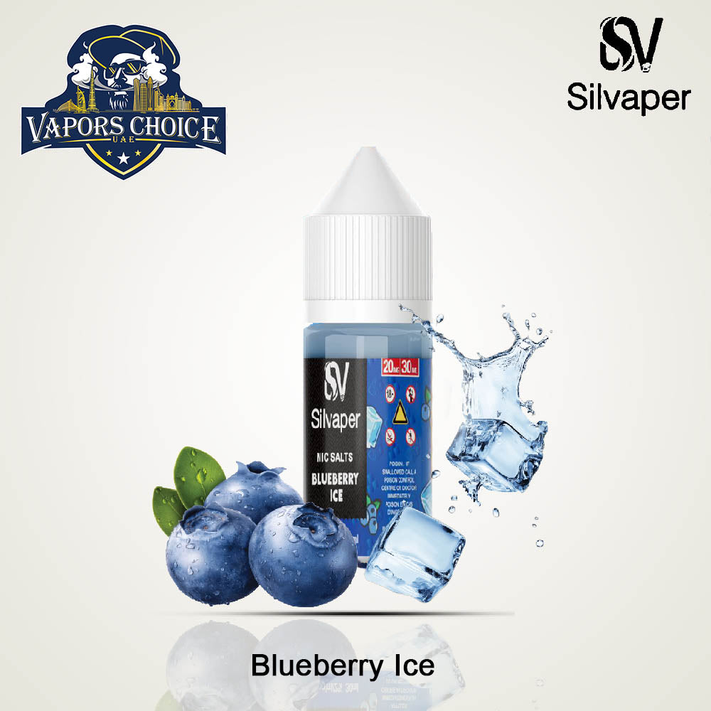 Silvaper 20mg Salt Nic 30ml Blueberry Ice UAE Abu Dhabi