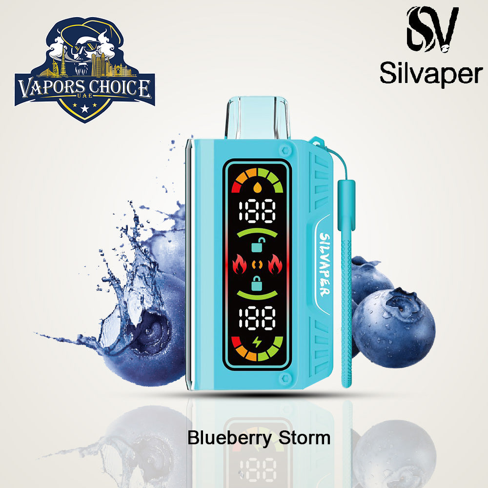 Silvaper (3mg) 20000 PUFFS DTL - DISPOSABLE VAPE Blueberry Storm UAE Al Sharjah