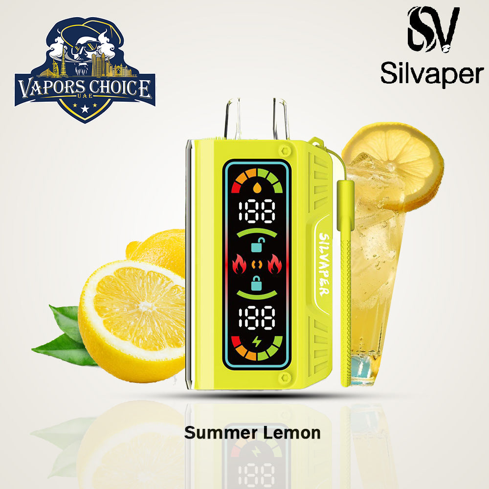 Silvaper (3mg) 20000 PUFFS DTL - DISPOSABLE VAPE Summer Lemon UAE Dubai & Ajman