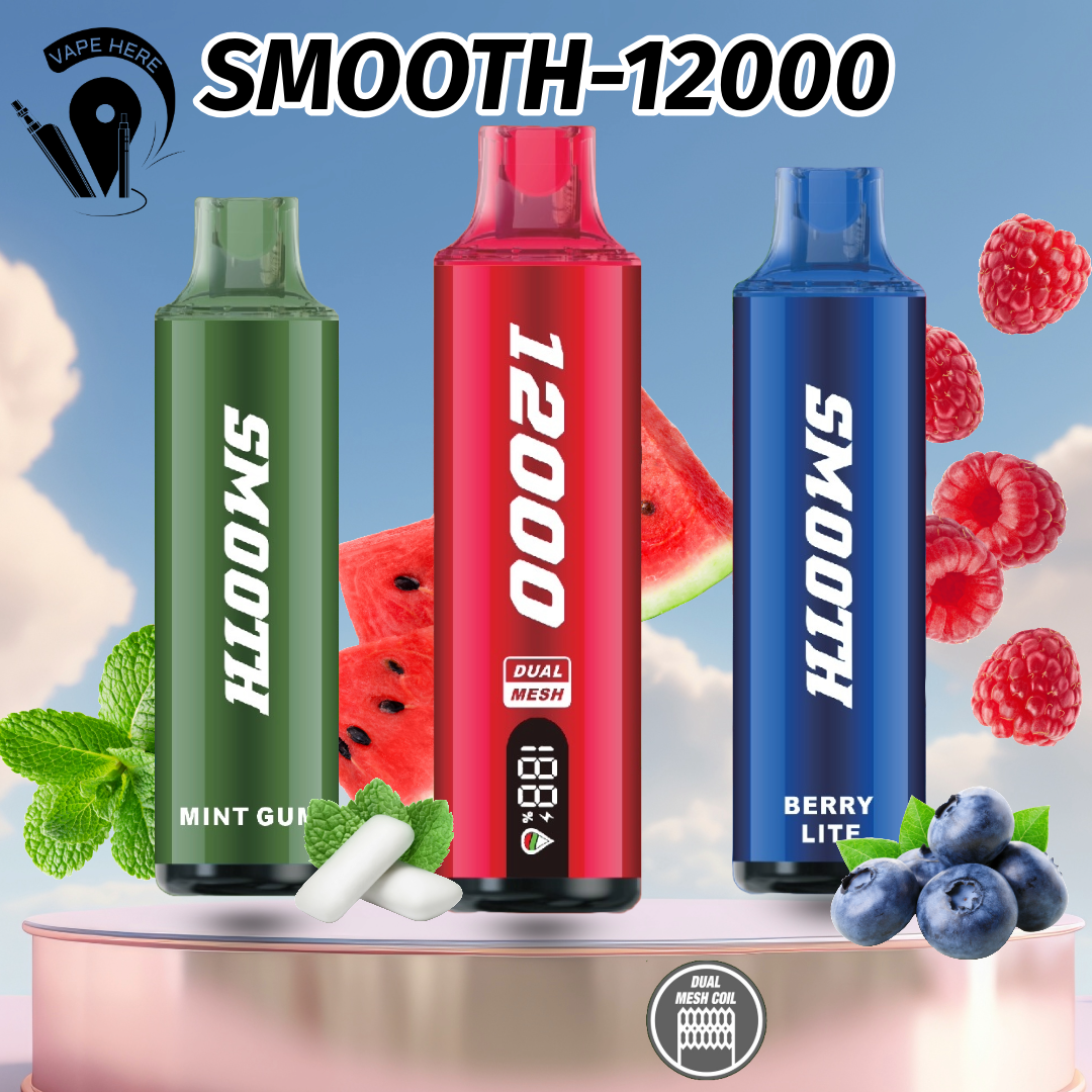 Smooth 12000 Puffs Disposable Vape 20mg UAE Abu Dhabi