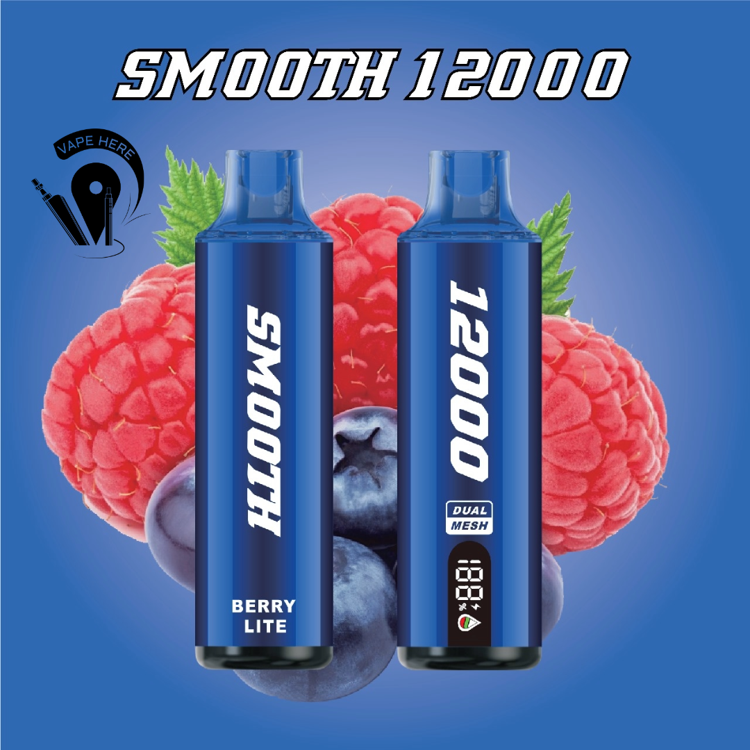 Smooth 12000 Puffs Disposable Vape 20mg Berry Lite UAE Dubai